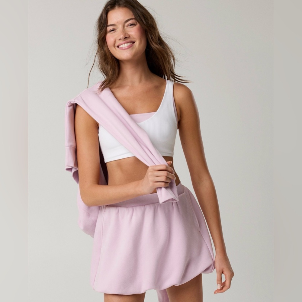 BNWT! Aerie Baby Pink Fleece Bubble Skirt - L